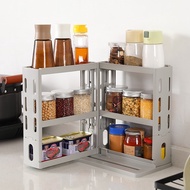 Pull-out Rotating Storage Rack Kitchen Spice Rack Spice Bottle Cosmetics Under Sink Storage Rack