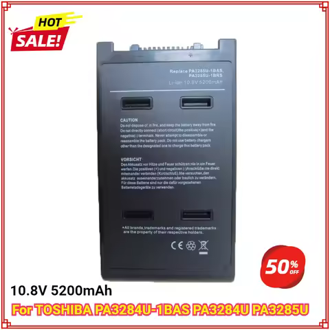 PA3284U-1BAS PA3285U-3BRS A15-S127 5200mAh Laptop Battery For TOSHIBA SATELLITE PRO A120 A10 A15 J60