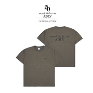 ADLV เสื้อยืด Oversize รุ่น  Basic Logo Season2 Short Sleeve T-Shirt Cocoa Brown (50055OBLSSU_F3BRXX)