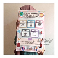 A3+ size lesson Schedule A3+ picture print/ ticket schedule/