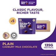 Cadbury Plain Chunks Sharebag 135g (Bundle of 3/5/12)