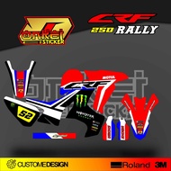 DECAL STICKER CRF 250 RALLY BLK