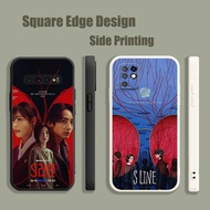 Casing For OPPO A5 A9 A53 A32 A7X Reno 6 5 Z 2020 5G s line kdrama FXX08 Phone Case Square Edge