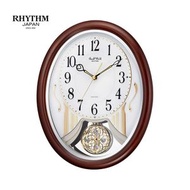RHYTHM - 日本麗聲 4MJ407WD06 音樂魔術動感鐘 夜間靜音 正點時奏起音樂 音量控制 29.8 x 37.8cm
