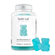 Unichi Teddi Lab Hair Boost Gummy Plus Green Grape Flavour 60 Pcs Hair Strengthen Health Supplement