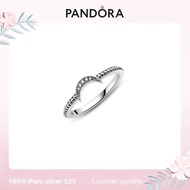 Pandora Crescent Moon Beaded 100% 925 Sterling Silver Original Ring