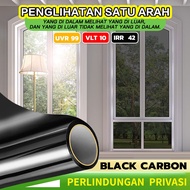 HITAM 150*50cm Sticker Window Film Oneway Mirror Premium High Quality Width Window Greenhouse Film Black Riben