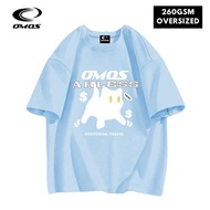 OMOS 260GSM Oversized T-Shirt Cat