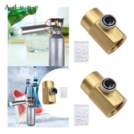 [Adepe] Brass Soda Stream Adapter TR21-4 to CGA320 Bottle Connector for CO2 Machine Easy Installatio