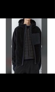 UNIQLO X white mountaianeering 寬版刷毛外套 尺寸XL