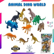 Children's Toys Educational Toys ANIMAL Toys Rubber Dinosaur ANIMAL Toys 8pcs | Animal DINO WORLD