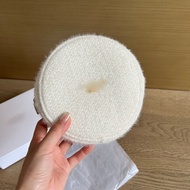 2025 Christmas Gift Meet vip Velvet Cosmetic Bag Large Capacity Storage Fashion Plush Round Cake Bag
