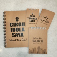 A5 A6 Teacher's Day Notebook / Hadiah Hari Guru / Notebook Blank/Line/Dot/Grid/ Journal 100 pages