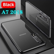 Case Samsung Galaxy A7 2018 เคสนิ่ม ขอบสีหลังใส เคสกันกระแทก สวยและบาง TPU CASE เคสซีลีโคน สินค้าใหม่ ส่งจากไทย