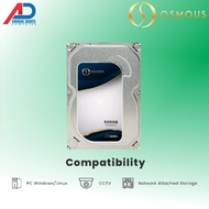 OUSMOS BLUE 500GB Internal SATA 3.5 Inch HDD CCTV DVR NVR