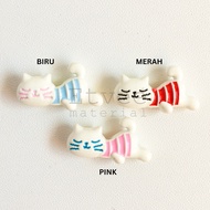 K8-Iron alloy bead beads Cat sleep Cat sleep