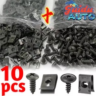 [ MOAuto ] Self-Tapping Screws Metal Fastener Clip - For Car Motorcycle - Anti-rust Clip Screw Iron 