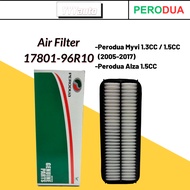 Perodua VIVA ,Alza , Myvi , Myvi Lagi Best , Bezza Air Filter 17801-96R10/17801-73R10/17801-63R02
