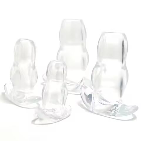 Couples Gift Anal Dilator Set – Hollow Silicone Butt Plug with 3 Graduated Sizes, Reusable Anal Trai