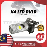 H4 LED BULB (WHITE) TAG SUPER BRIGHT MOTORCYCLE HEAD LAMP HEADLIGHT BULB Y15ZR FZ150I ALPHA