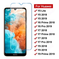 Huawei Y5 2018 Y6 Y7 Y9 Prime 2018 Y5 2019 Tempered Glass on Huawei Y9 2018 Y5P Y6P Y6s Y7P Y8P Y8S Y9A Screen Protector Protective Glass Film
