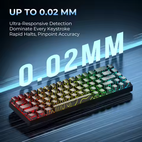 XVX HE68 Wired Magnetic Switch 60% Gaming Keyboards Rapid Trigger RGB Topographic Mechanical Gaming 