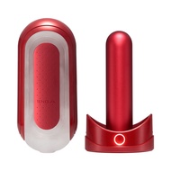TENGA FLIP 0 RED &amp; WARMER SET｜熱情紅&amp;暖杯器｜新世紀太空感壓力式飛機杯