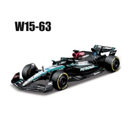 Bburago 1:43 Mercedes-AMG Petronas F1 Team W15 2024 #44 Hamilton #63 George Russell Alloy Car Die Ca
