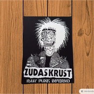 Large Screen Printing Back Patch ZUDAS KRUST UK 29x39