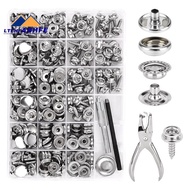 Marine-Grade Stainless Steel Snaps Kit 314PC with Screws, Boat Cover Snaps, Carpet Snaps & Setting T