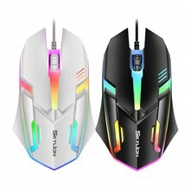 Wired 3 Keys Mouse Colorful Lighting Gaming And Office Compatible With Microsoft Windows And Apple I
