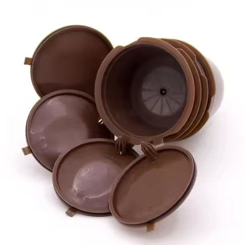 Reusable Coffee Capsule Kits for Nescafe Dolce Gusto Machine Refillable Capsules Pod Compatible Filt