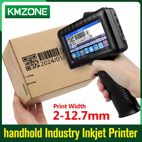 Smart Handheld Inkjet Printer Automatic Coding Machine Assembly Line Label Packaging Bag Qr Code Bar