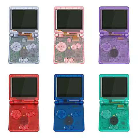 eXtremeRate Custom Replacement Housing Shell for Gameboy Advance SP (GBA SP) - Clear Series