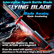 Colorful Streamer Glowing Spark blade Sword Toys with Spark & Smoke Effect Light Sword Collectible C