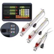 3 Axis Digital Readout DRO 5um Precision Linear Scale Encoder 100mm+500mm+1000mm for CNC Wire Millin