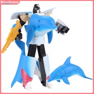 Wandereve| Toys Dolphin/Shark Shape Educational Plastic Robot Whale Model Toy for Kids