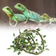 Reptile Vines Jungle 9.84ft Rattan 3 Climbing Branch Flexible Decor for Chameleons Frogs Snakes ( 1)