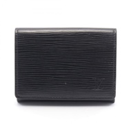 [二手]LOUIS VUITTON卡包 信封式訪客卡 M60652 黑色皮革信封式訪客卡