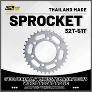 1101@4Holes Rear Sprocket High Quality 428 for C100/DREAM/TMX155/SMASH/BC175 WIND125/CT125/150
