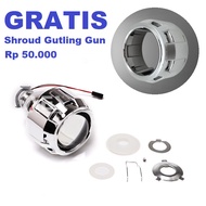 Lensa LED Projector Mobil Motor Shroud GG H1 Projie HID Lensa 2.5 Inci Shroud 3.5 Inci