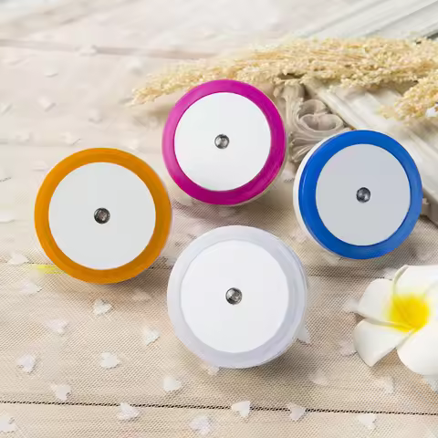 Mini LED Night light sensor controls 110V 220V EU PLUG Children's Night light children's life Roon h