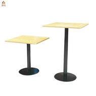 Coffee Table Bar Size 70*70*75 Cm. And 70*70*105 Wood Pattern