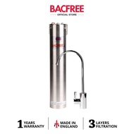 BACFREE Stainless Steel 304 Undersink Mounting Design Water Filter/ Purifiers + 8 Tall American Long Reach Spout BS8