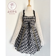 BV7. Axes Femme tartan black dress