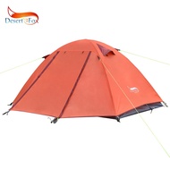 Desert&Fox Single Camping Tent, 1-2 Person Double Layer Waterproof Lightweight Portable Backpacking 