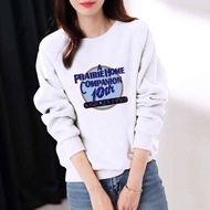 Sweater for Women Cotton Long-sleeved Thin Round Neck Top Spring Autumn New Loose Ins Korean Trendy Tshirt for Women