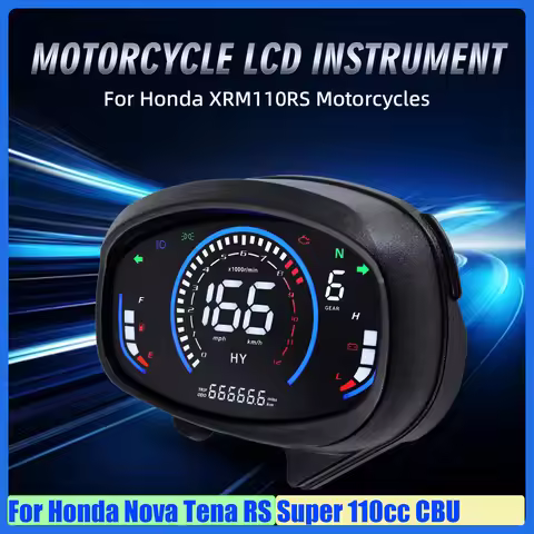 For Honda Nova Tena RS Super 110cc CBU Digital Motorcycle Instrument Odometer Dashboard Speedometer 