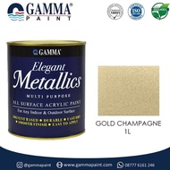 Elegant Metallics - Gold Champagne - Cat Duco Metalik Nc Besi &amp; Kayu