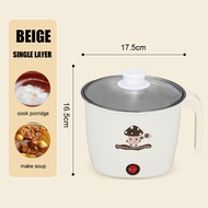 1.8L Mini Rice Cooker Non Stick Electric Pot With Steamer Over Heating And Boil Dry Protection Rice 